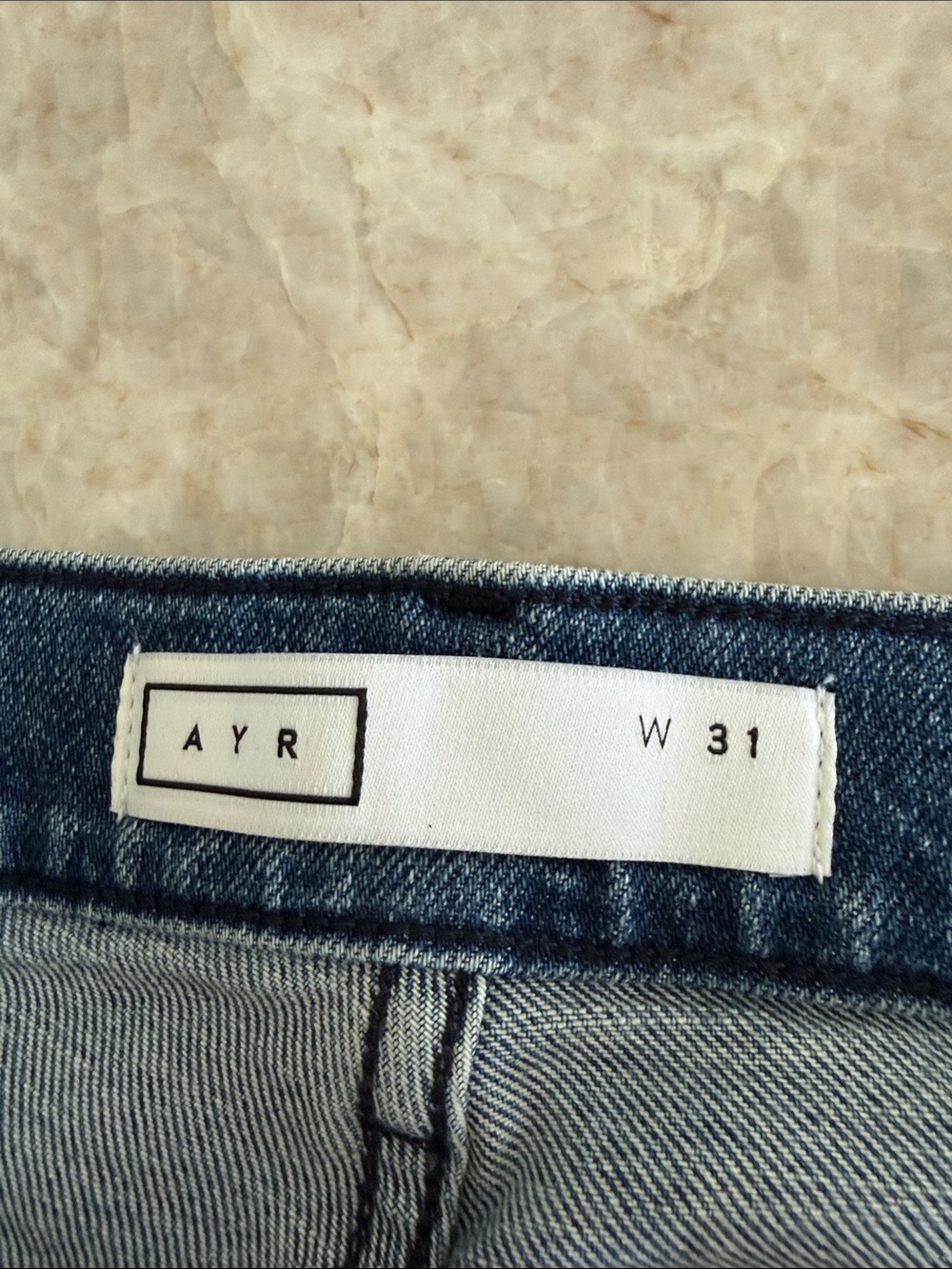 AYR High-Rise Jeans in Medium Denim Blue